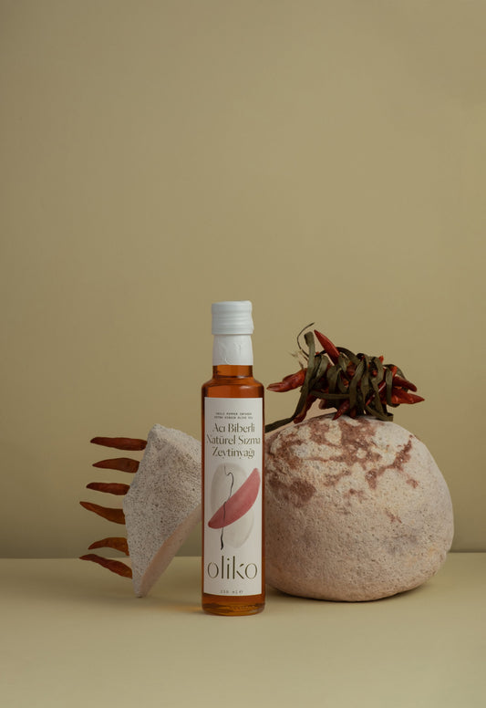 Acı Biberli Natürel Sızma Zeytinyağı